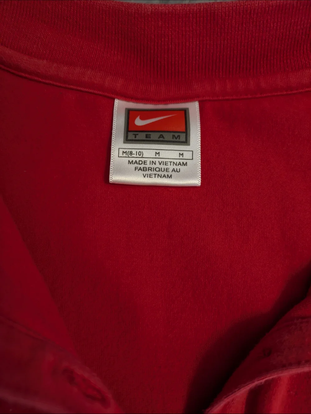 Nike Red Polo with Ohio State University Block O Embroidered Medium